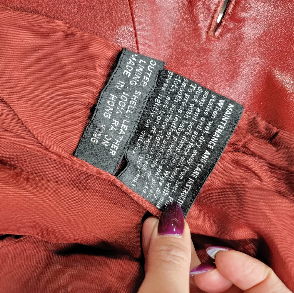 Sale Wilson House Of Suede Vintage True Leather Jacket USA Single Breasted Retro - Picture 5 of 14